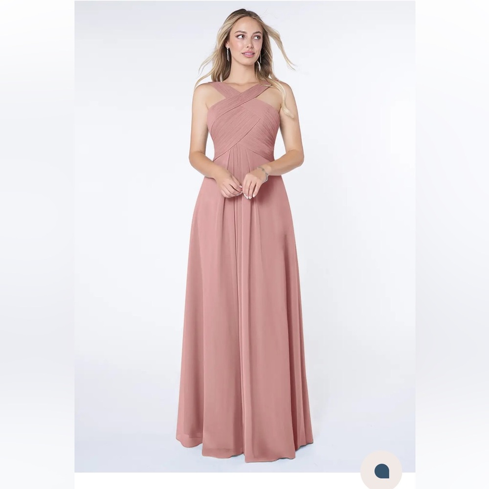 Azazie Dusty Rose Maxi Dress